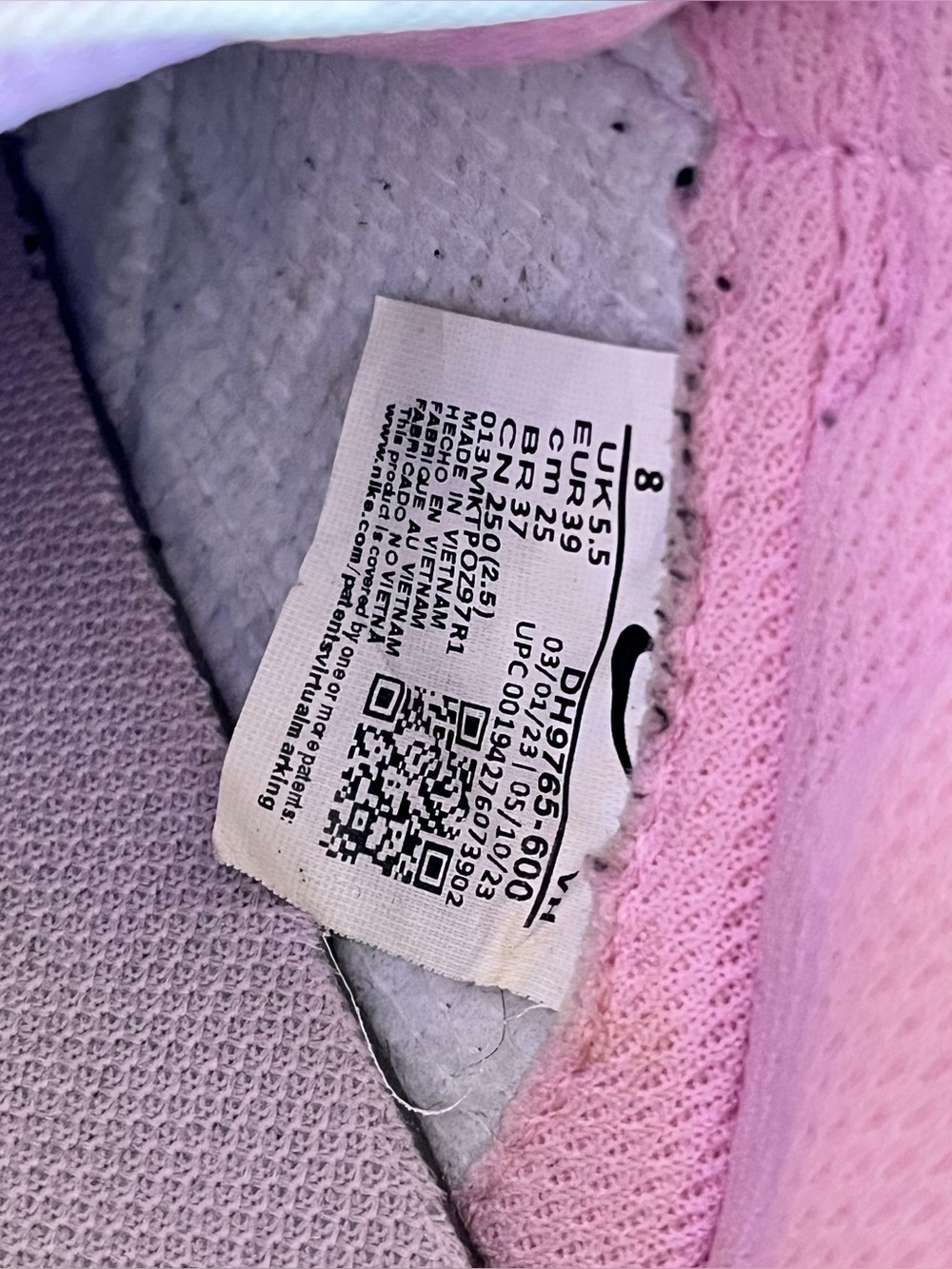 Triple Pink Nike Dunks W8 - Picture 6 of 6